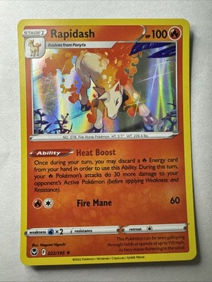Rapidash 022/195 Swsh12: Sword & Shield - Silver Tempest Holo
