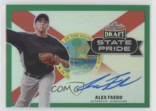 2017 Leaf Metal Draft State Pride Green 2/5 Alex Faedo #SP-AF1 Auto 3b3