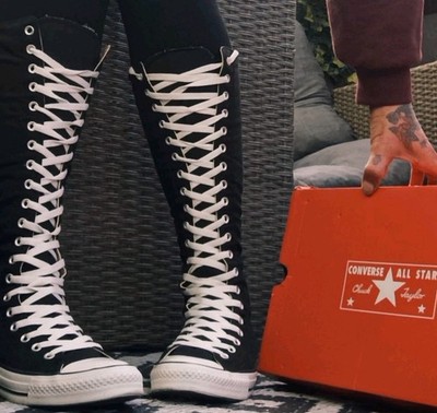 Converse 2008 Original XXHI Knee High Black WOMEN 11 MEN 9 Gr 42 42,5 All Star