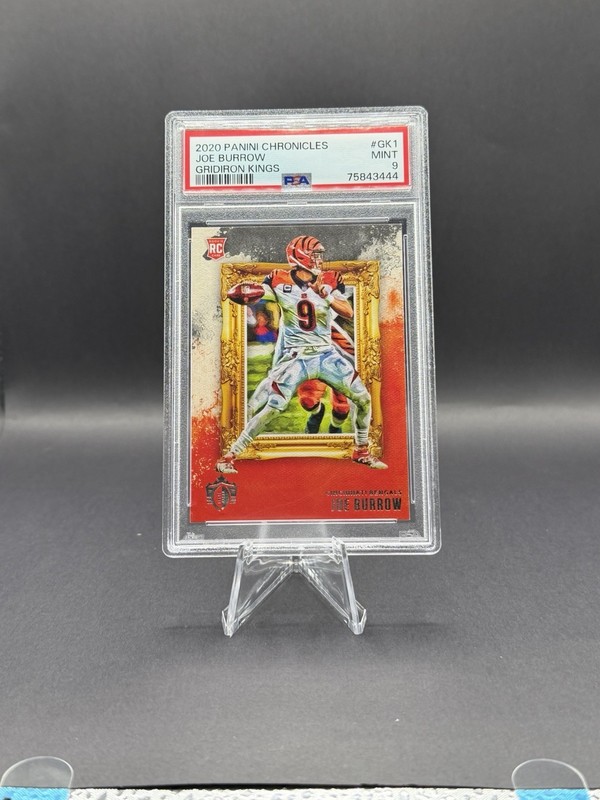 Panini 2020 Chronicles Joe Burrow Gridiron Kings #GK-1 RC Bengals PSA 9