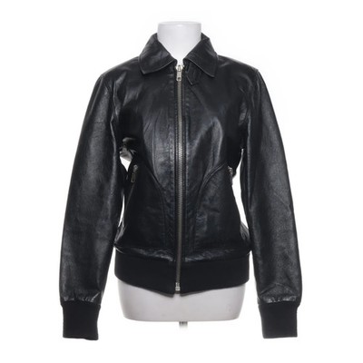 Elvine, Lederjacke, Damen, Größe: M, Schwarz, Leder/Polyester, Einfarbig #ze9