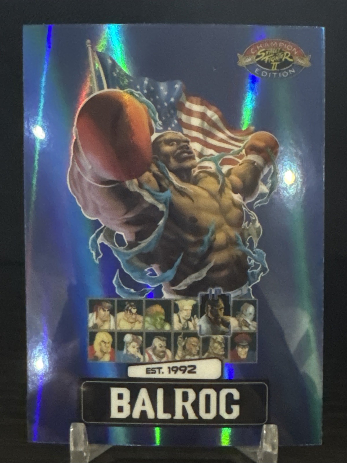 Street Fighter 2: Champion Edition PSA-13 Promo Card BALROG Blue 49/100