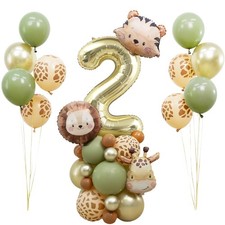Jungle Safari Birthday Balloons, Animal Balloons D cor Happy Birthday Party D...