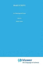Haecceity: An Ontological Essay by G.S. Rosenkrantz (English) Hardcover Book