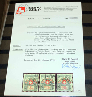 Switzerland Postage Stamps etc: URIGER Stock Special in 2 Slip Albums from Estate