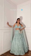 Net Lehnga Designer Indian Heavy Bridal Wedding Lehenga Choli Party Wear ethnic