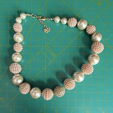 Carolee Imitation Pearl Beaded Necklace White...