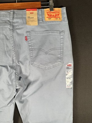 Levi's 514 Straight Men's Pants Stretch Light Blue Brand New with Tags
