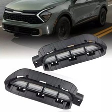 Switchback White/Amber LED Front Bumper Fog Light DRL Amber Sequential Turn Sign