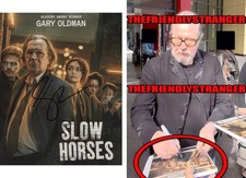 Gary Oldman signed "SLOW HORSES" 8x10 Photo c EXACT PROOF Jackson Lamb ACOA COA