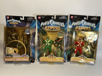 Lot 3 Vintage Bandai Power Rangers Lightspeed Rescue Sealed