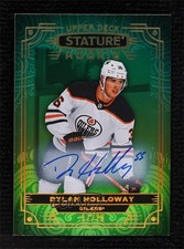 2022-23 Stature Rookies Photo Variant Green 17/20 Dylan Holloway #140 Auto 00ws