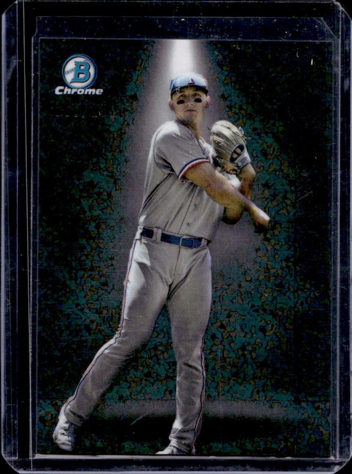 2024 Bowman Wyatt Langford Spotlights Chrome Mini Diamond Refractor RC #/150