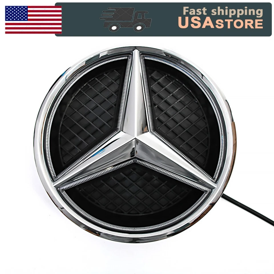Fit for Mercedes-Benz W166 GL350 GL400 GL450 GL500 GL550 Front Grille LED Emblem Foto 4 de 4