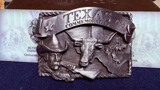 1988 Texas Commemorative Belt Buckle Arroyo Grande Buckle Co Ltd Ed 462/5000