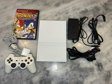 Sony PlayStation 2 PS2 Slim WHITE Console Bun...