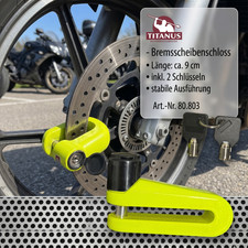 Produktbild - Bremsscheibenschloss Motorrad Schloss Diebstahlschutz Roller Universal Bike Groß