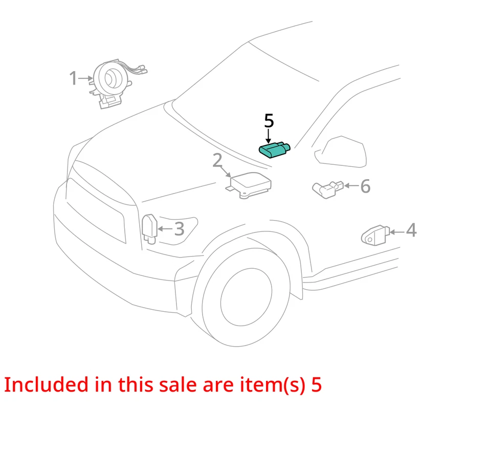 2011-2020 Toyota Sienna Airbag Air Bag Control Module Unit OEM - Изображение 4 из 4