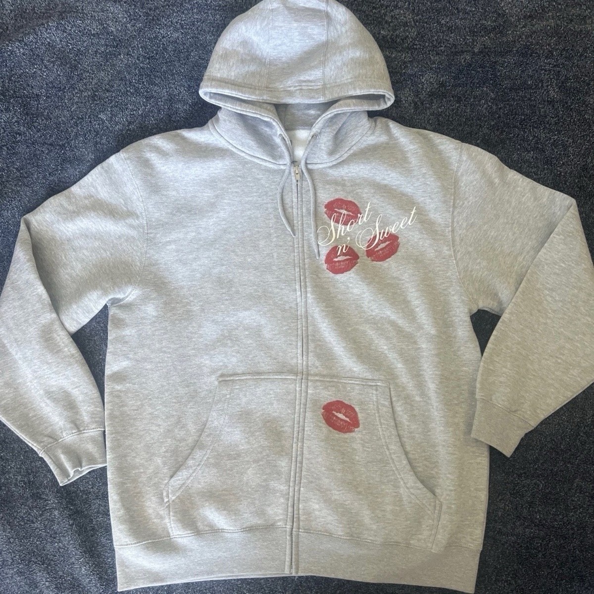 Sabrina Carpenter OFFICIAL Short n Sweet Tour 2025 Grey Zip Up