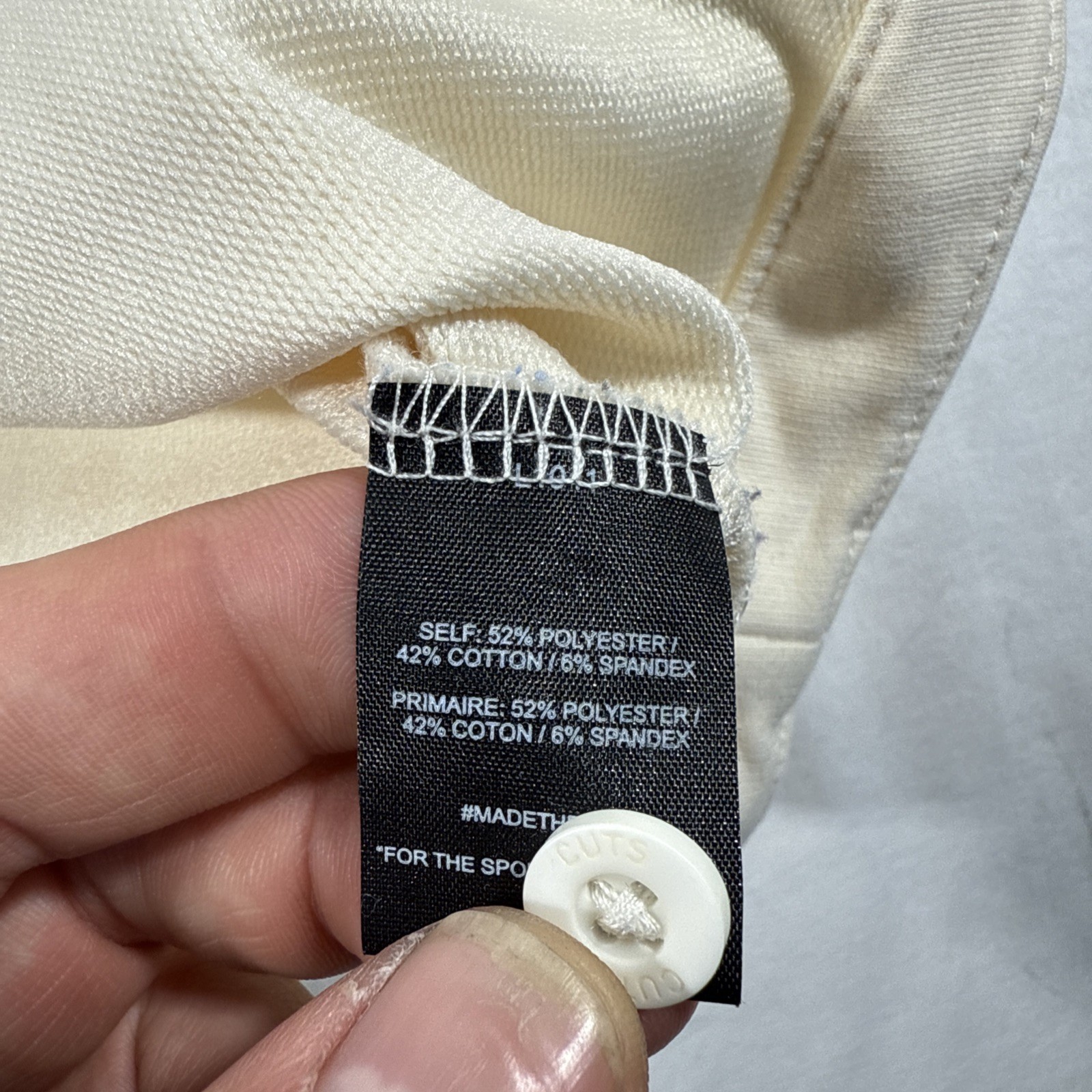 CUTS Hyperloop Overshirt Button Down Ivory Men’s … - image 5