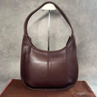 OLD COACH Ergo Bag Vintage Shoulder Bag Leather 9033 Brown Used