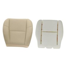 Driver or Passenger Bottom Replacement Leather Seat Cover Foam Cushion Beige
