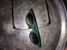 Swatch Eye Clip On Sunglasses 1991 Green With Black Frame MINT SWISS MADE