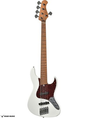 Bacchus WJB5-1MS-DX-AC RSM/M WH 5-String Multiscale Universe Series Electric Bas