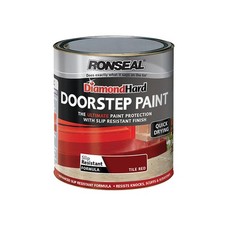 Ronseal Diamond Hard Doorstep Paint Red 250ml