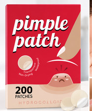 200 Pcs Hydrocolloid Pimple Patches Transparent Waterproof Acne Spot Stickers