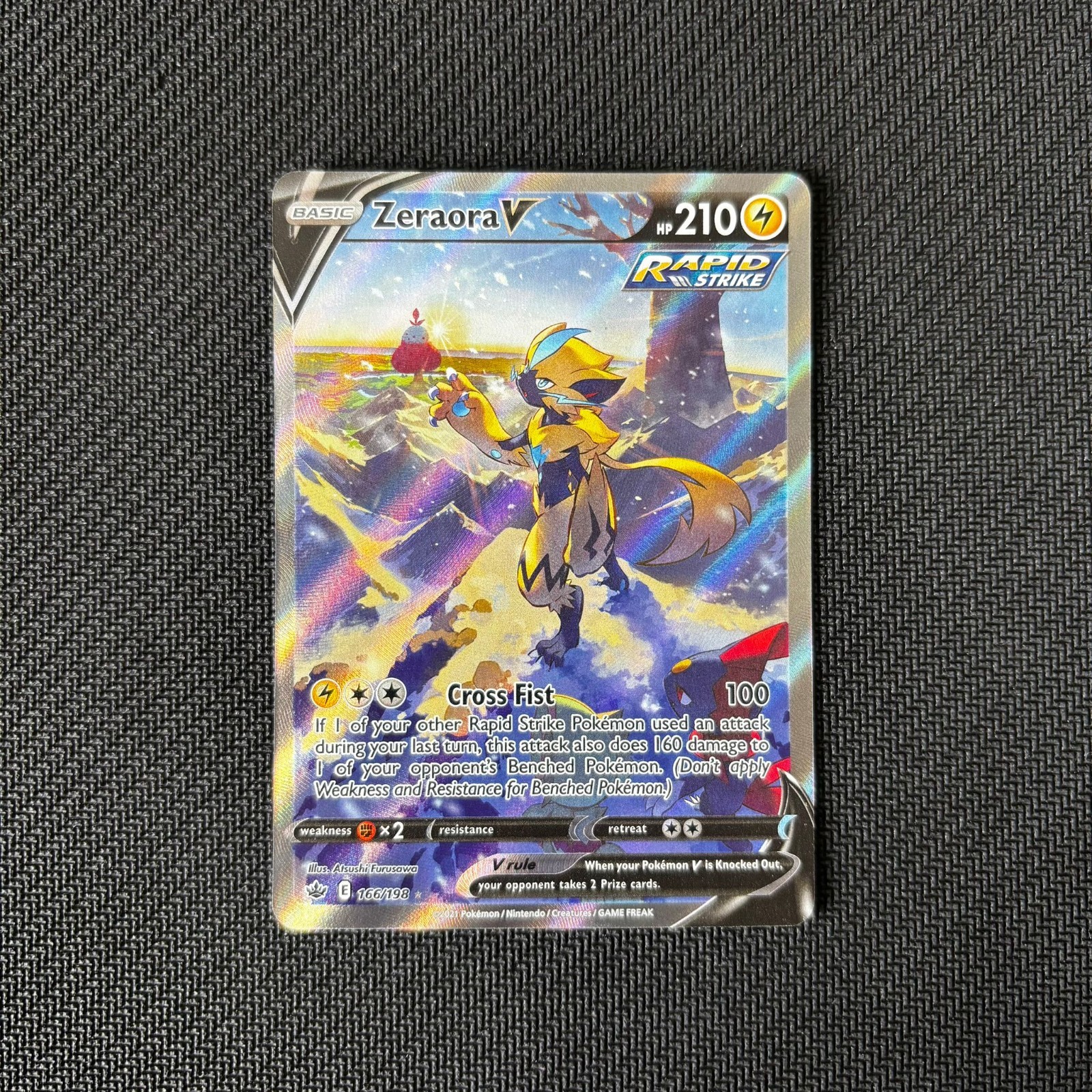 Zeraora V 166/198 Alt Art Chilling Reign - Pokemon Cards TCG - NM/M