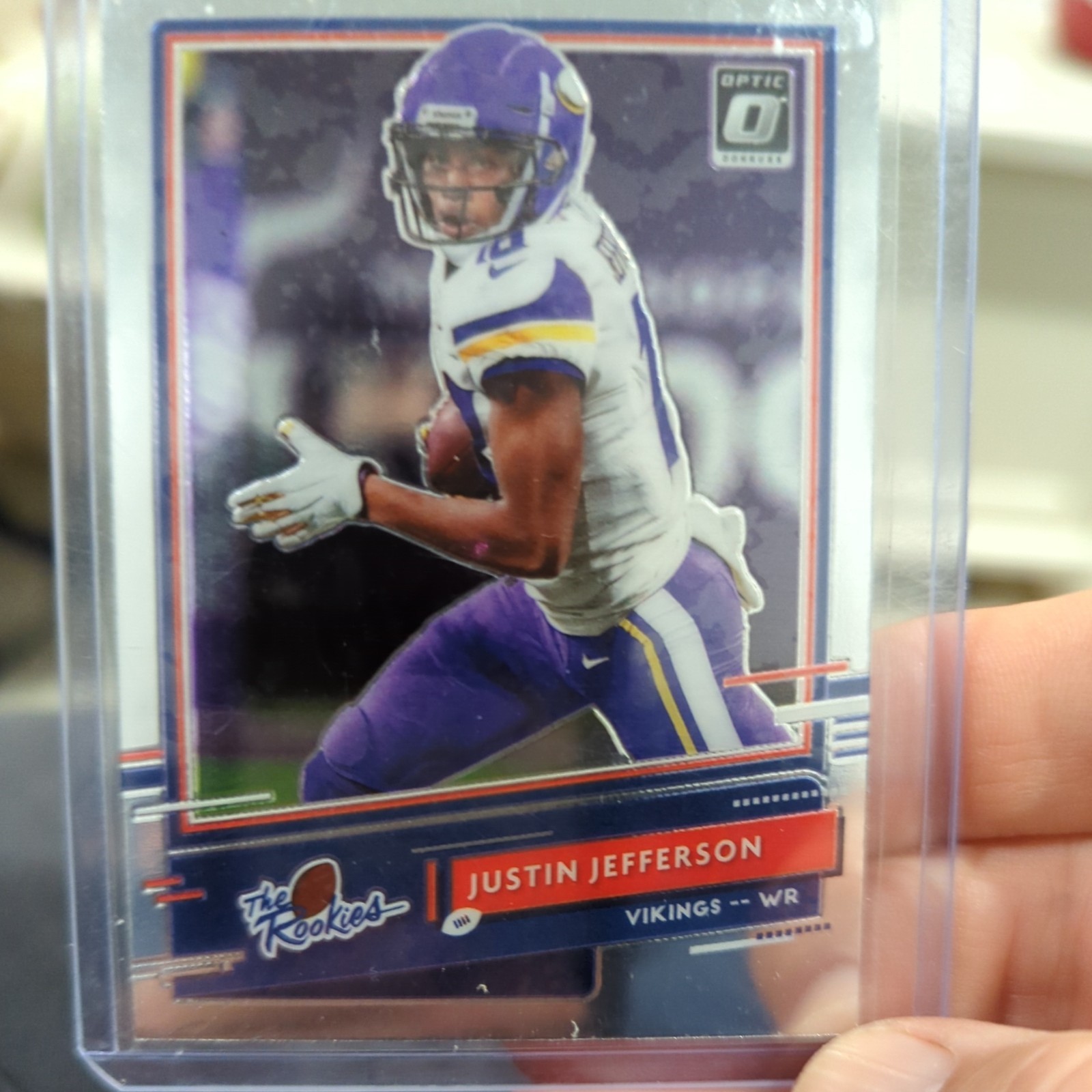 Justin Jefferson RC 2020 Panini Donruss Optic Insert The Rookies Card #TR-JUJ