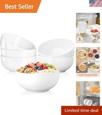 Cereal Bowls Set of 6, 24 OZ Soup Bowl, Durable Ceramic Bowls