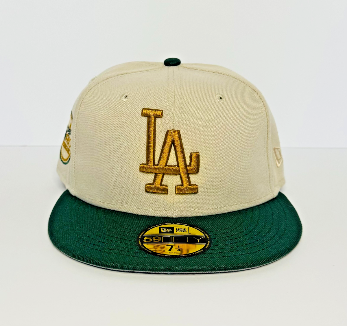 New Era 59FIFTY LA Dodgers Fitted - Cream Green Gold - A's