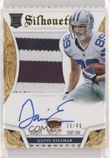 2013 Panini Crown Royale Silhouettes Gold 39/49 Gavin Escobar #210 Auto 06ob