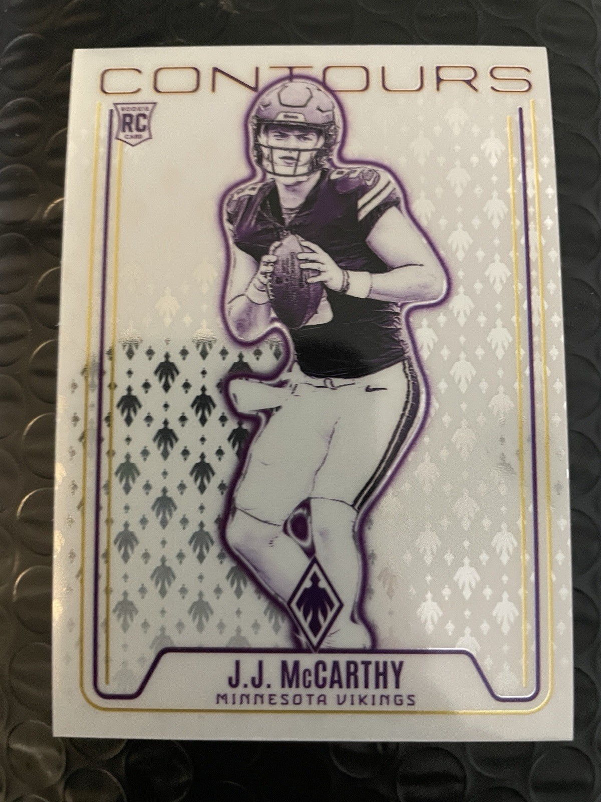 2024 Panini Phoenix - Contours J.J. McCarthy #CON-JMY Wave (RC)