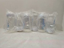 6 New Maymom Wide Mouth Milk Collection Storage Bottles with Sealing Discs White