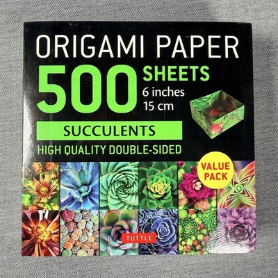 Origami Paper 500 sheets Succulents 6'' (15 cm): Tuttle Origami Paper: Double-Sid