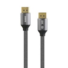 Laser 2m 8K DisplayPort to DisplayPort Braided Cable for Monitors