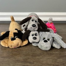 Pound Puppies Plush Stuffed Animal ToyTonka Basic Fun Lot of 4