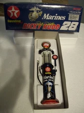 2000 #28 RICKY RUDD US MARINES TEXACO HAVALINE 1/2,508 1/16 GAS PUMP BANK