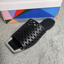 Katy Perry The Caught Up Fishnet Slide Black Square Toe Women 11 NIB