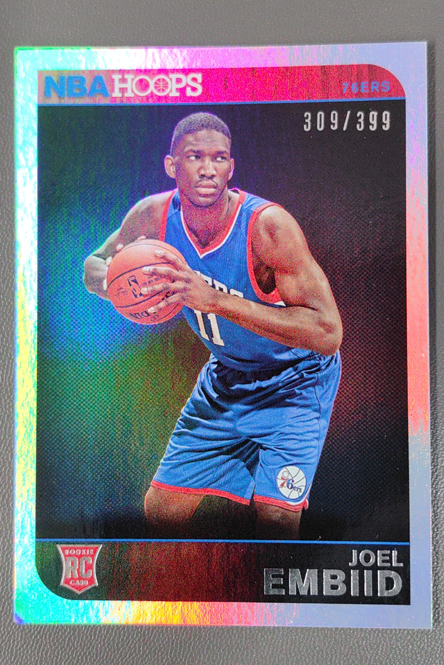 2014-15 Panini Hoops Joel Embiid Silver RC Rookie /399 #263 76ers