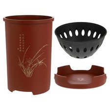  Imitation Purple Sand Flowerpot Baby Orchid Planter Narrow Tall Planters