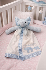 Bearington Baby Blue Elephant Lovey Blanket Little Peanut Plush