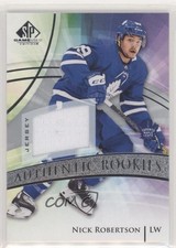 2020 Upper Deck SP Game Used Authentic Rookies Silver Jersey Nick Robertson 4s3