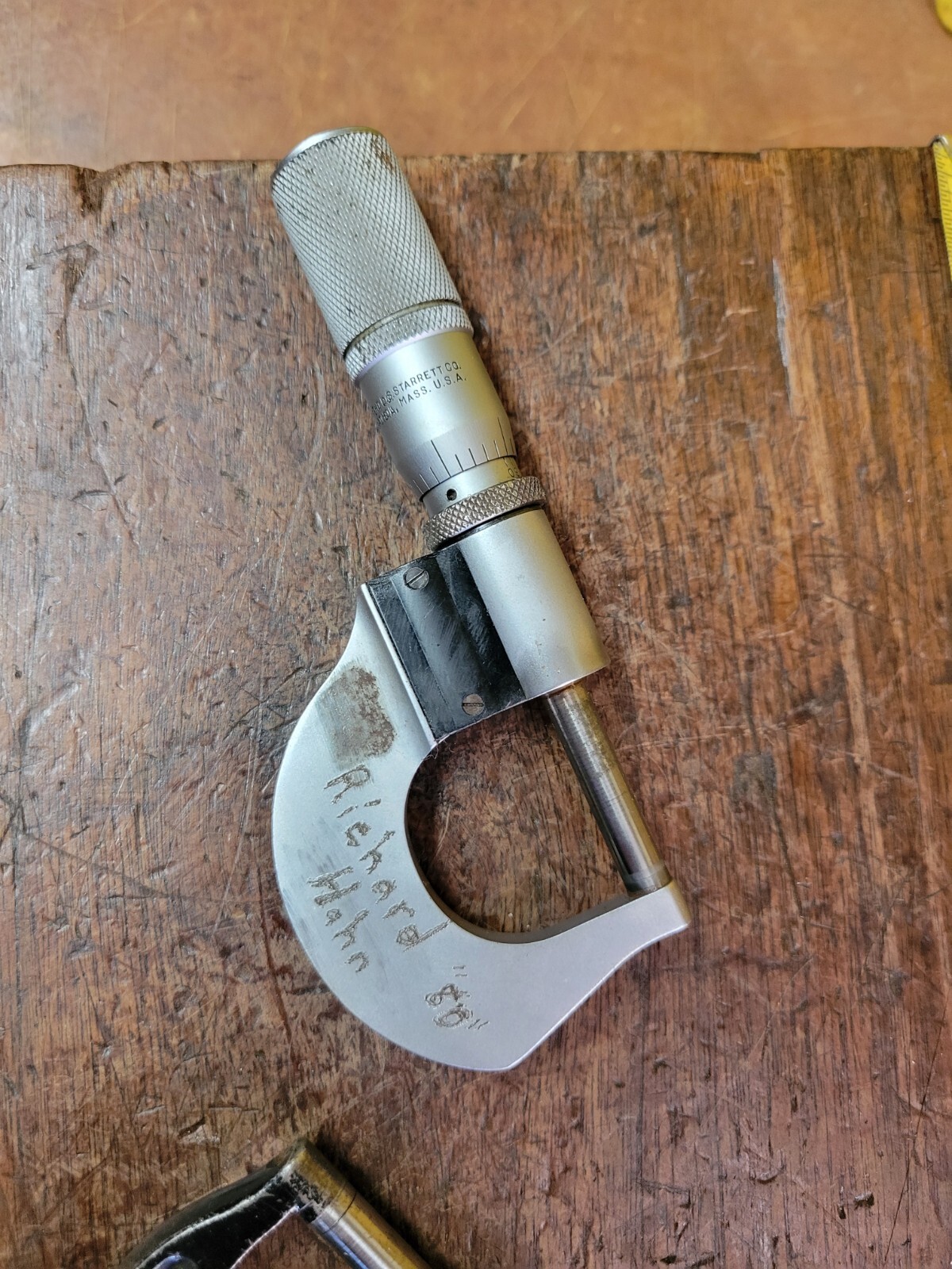 Starrett No 216 Micrometer And 2 More Starrett Micrometers eBay