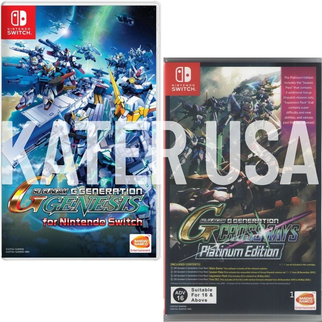 SD Gundam G Generation Genesis + Crossrays Switch Brand New Game