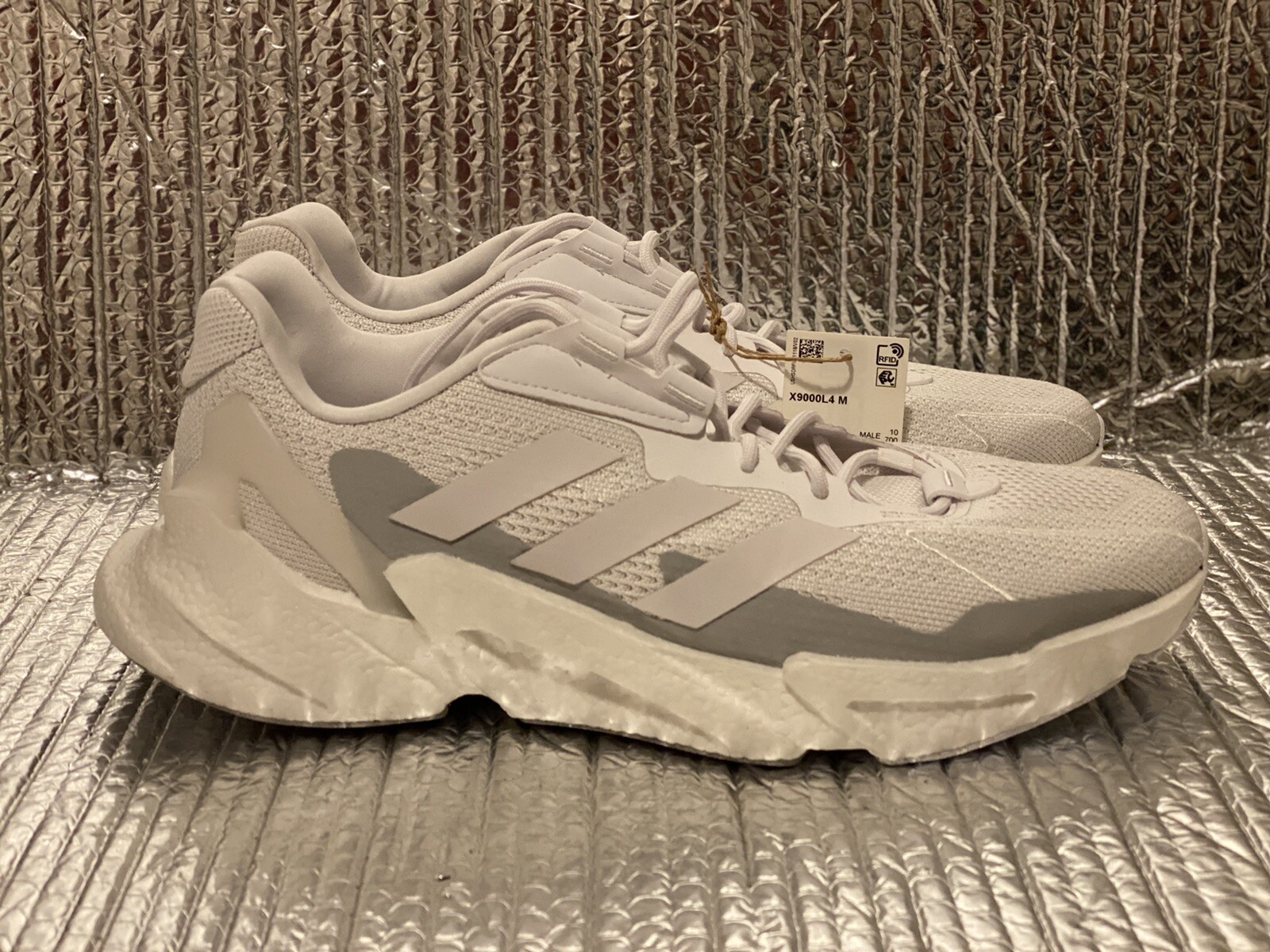 Adidas X9000L4 Jet Boost Running Shoes Cloud White-Grey S23668 Men's Size  10.5 | eBay