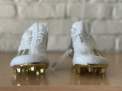 Adidas Adizero White Gold Metallic Football Cleats GX5122 Men Size